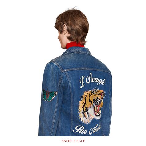 gucci veste en jean
